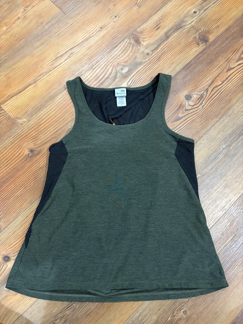 Champion Olive Green Tank with Black Mesh Panels
